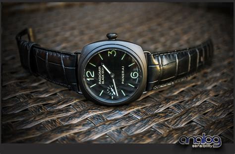 panerai black crocodile|Panerai straps.